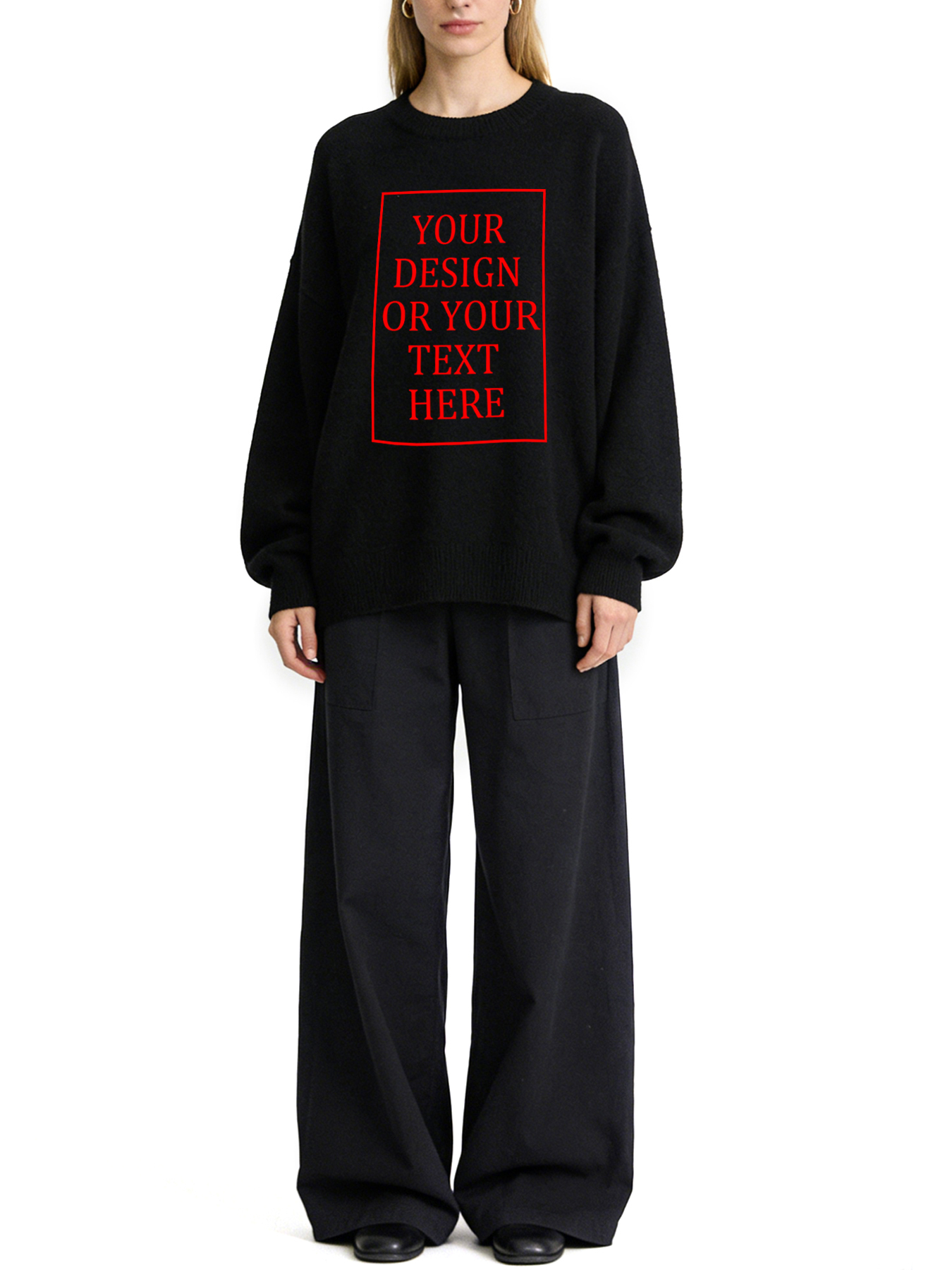 Women's Custom Hoodie - Add Your Own Photo/Text Design