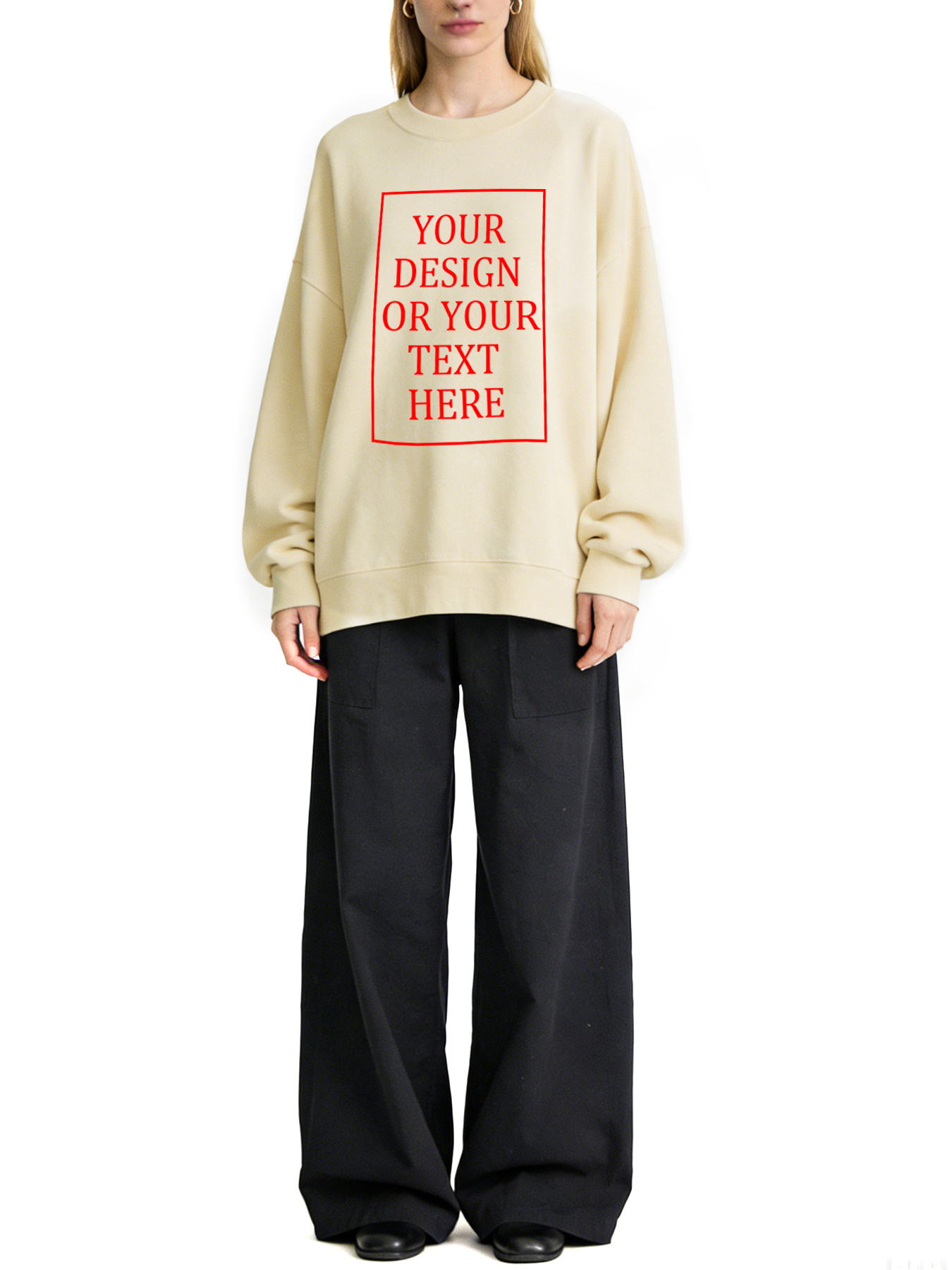 Women's Custom Hoodie - Add Your Own Photo/Text Design