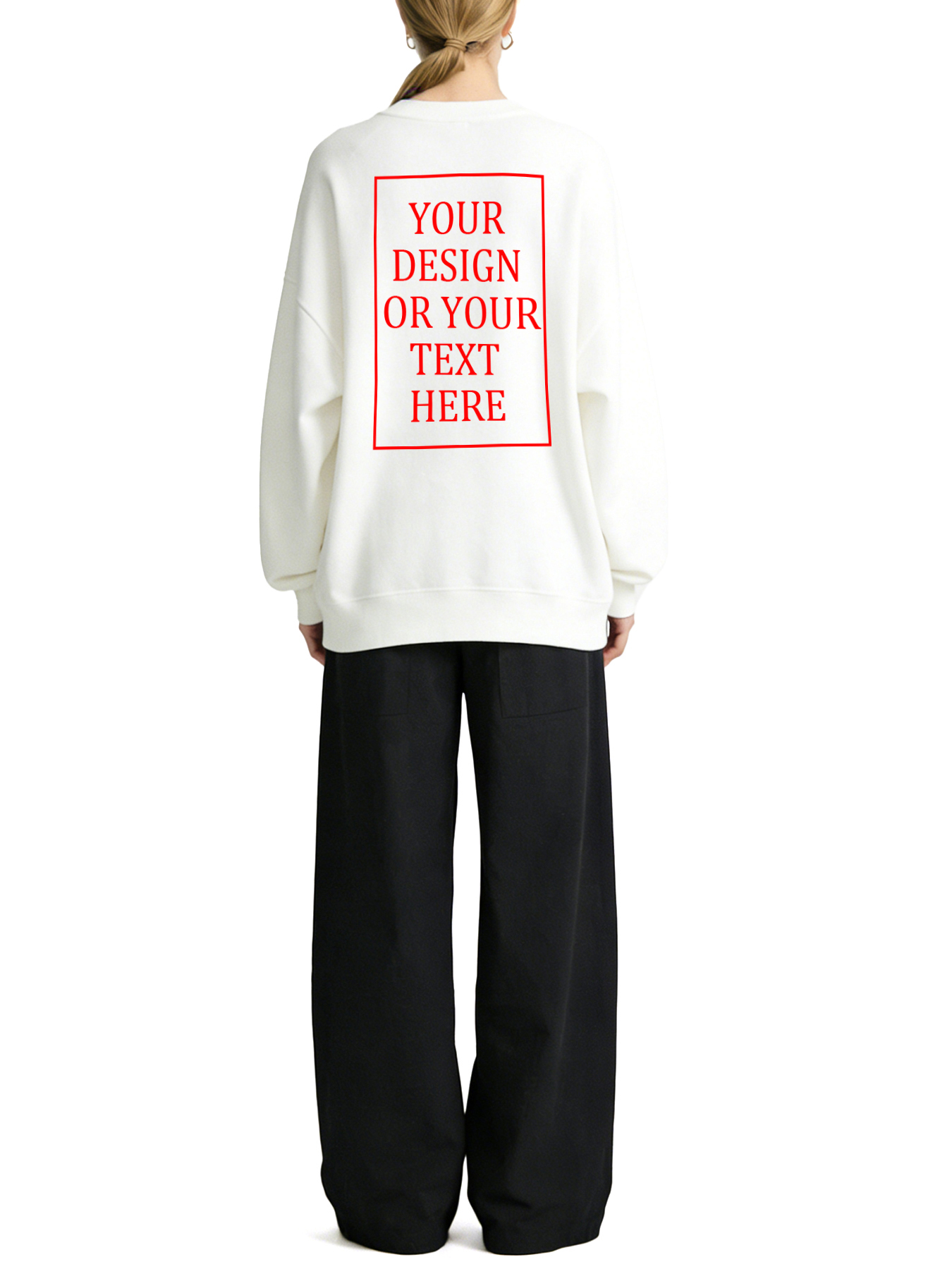 Women's Custom Hoodie - Add Your Own Photo/Text Design