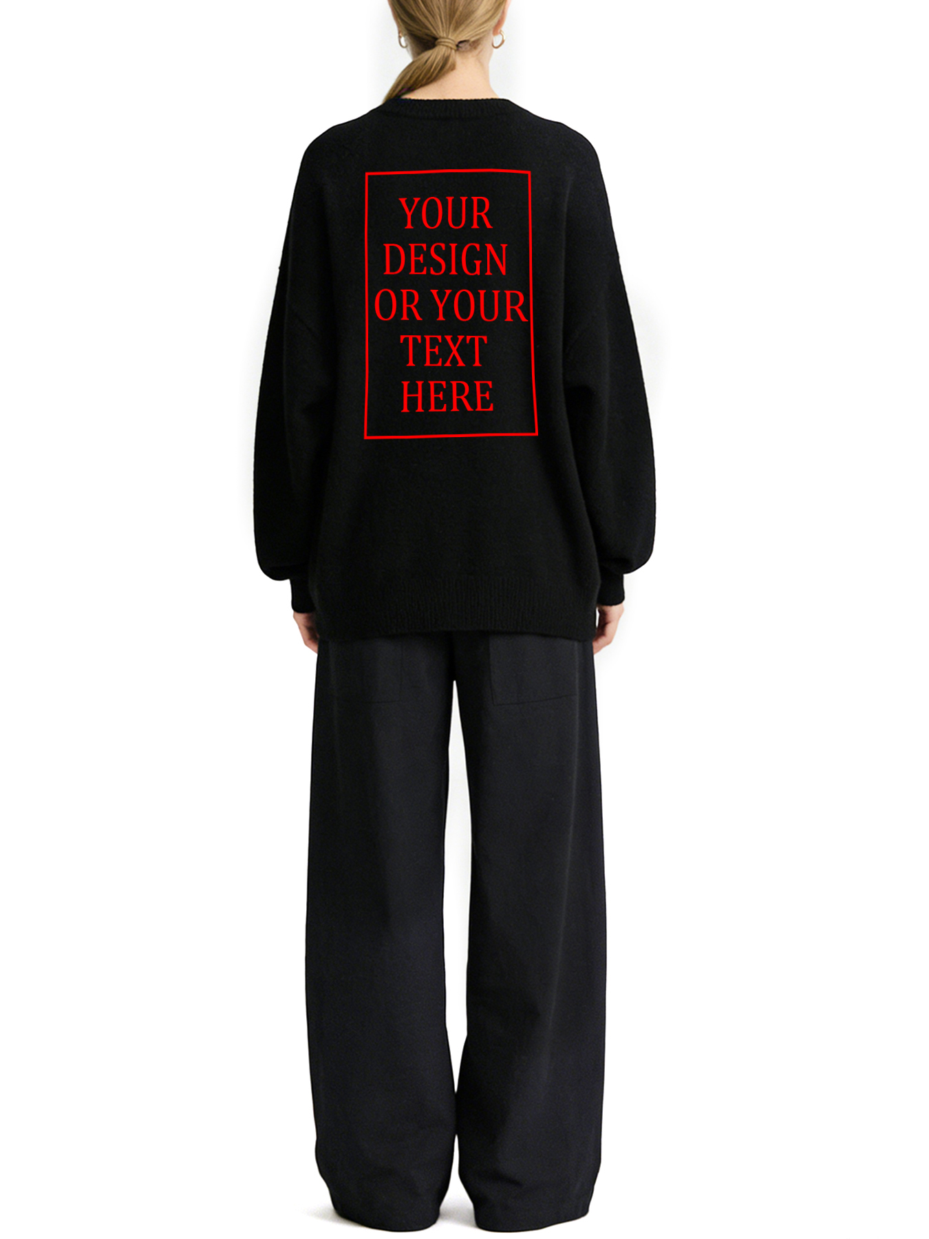 Women's Custom Hoodie - Add Your Own Photo/Text Design