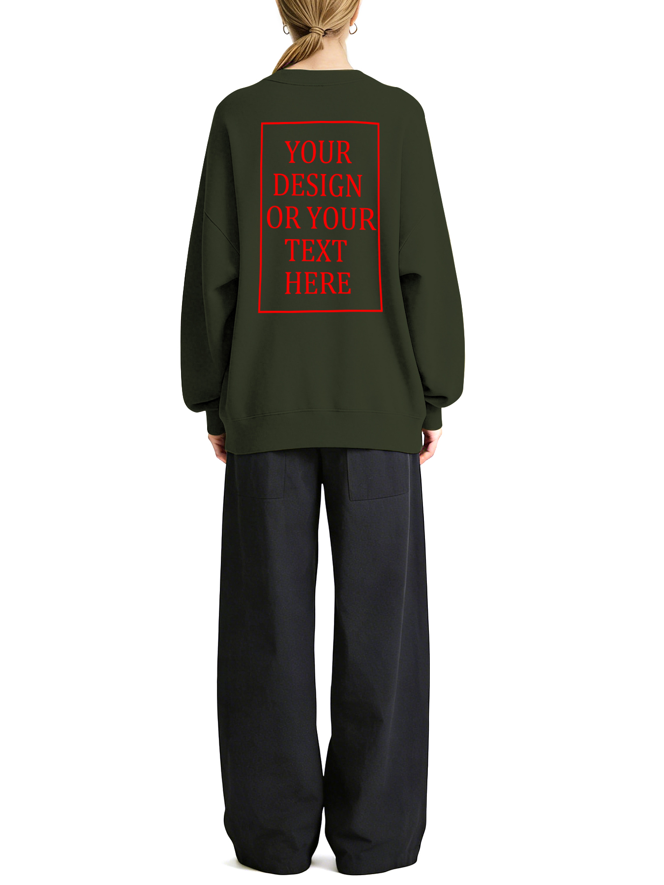 Women's Custom Hoodie - Add Your Own Photo/Text Design