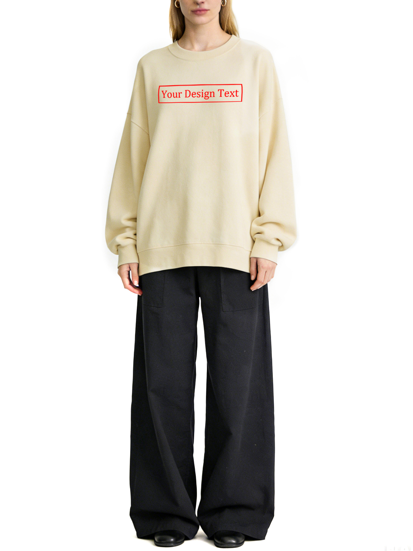 Women's Custom Hoodie - Add Your Own Text Design