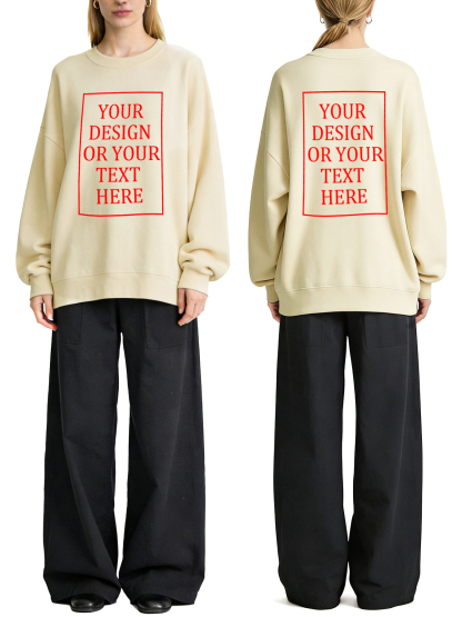 Women's Custom Hoodie - Add Your Own Photo/Text Double-Sided Design