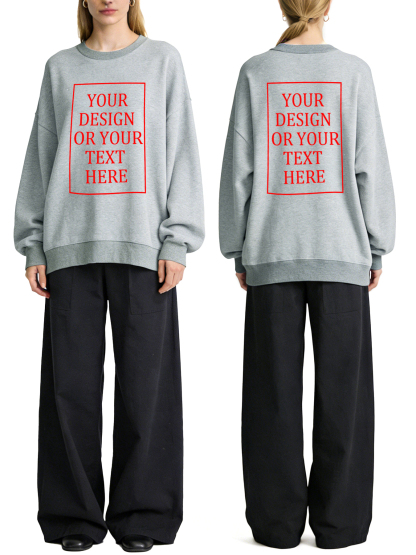 Women's Custom Hoodie - Add Your Own Photo/Text Double-Sided Design