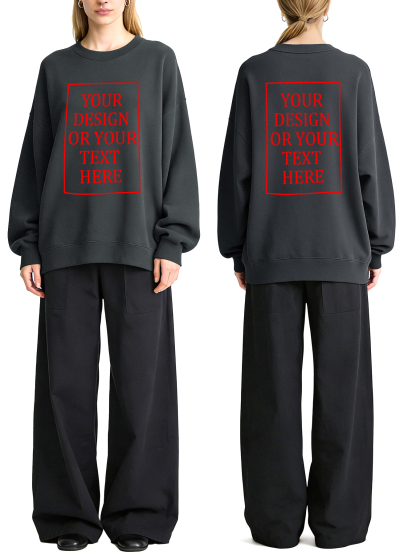 Women's Custom Hoodie - Add Your Own Photo/Text Double-Sided Design
