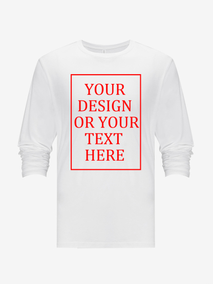 Unisex Custom Long-Sleeve Shirt - Add your own photo/text design