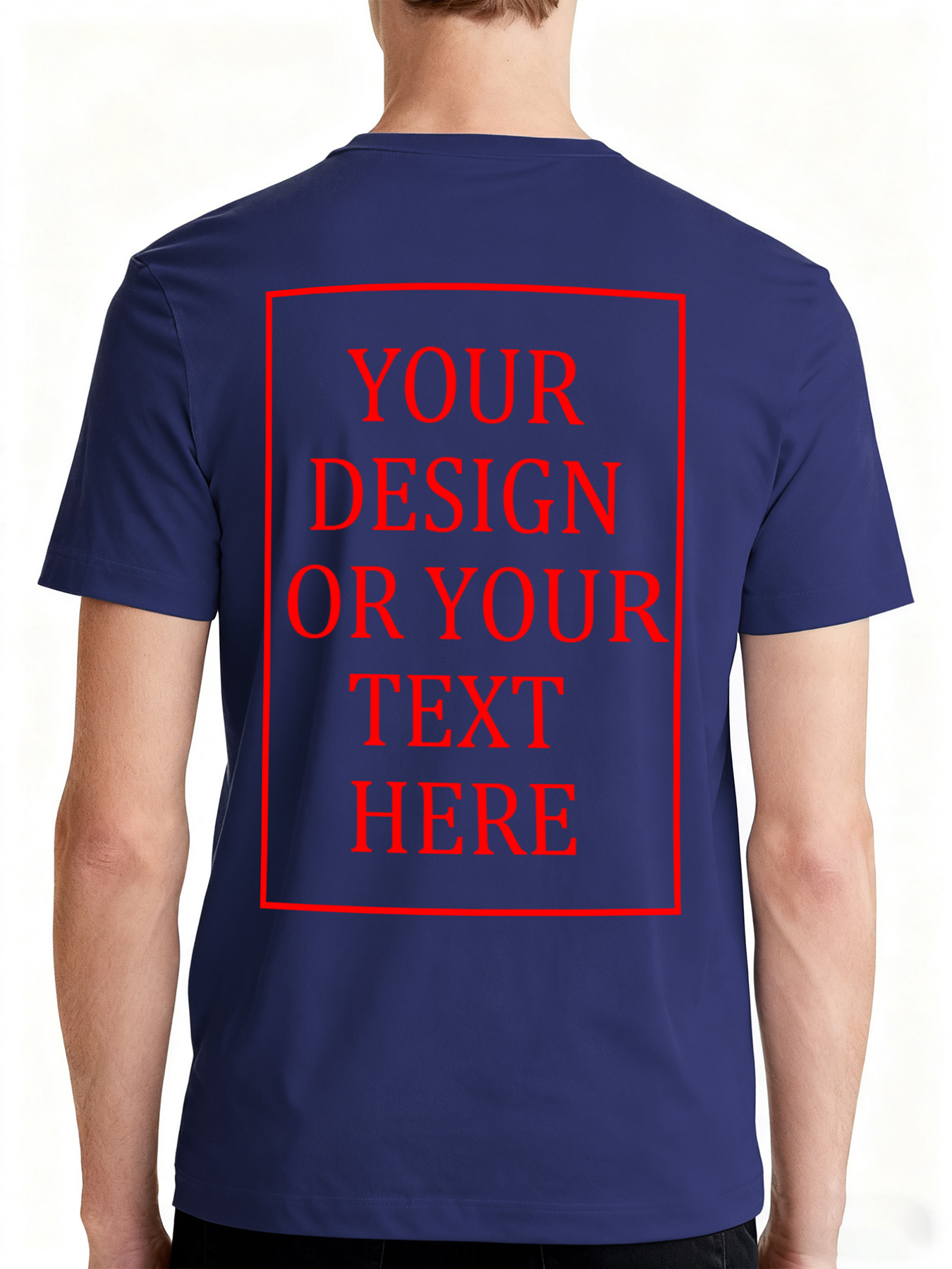 Men's Custom Short-Sleeve T-Shirt - Add Your Own Photo/Text Design
