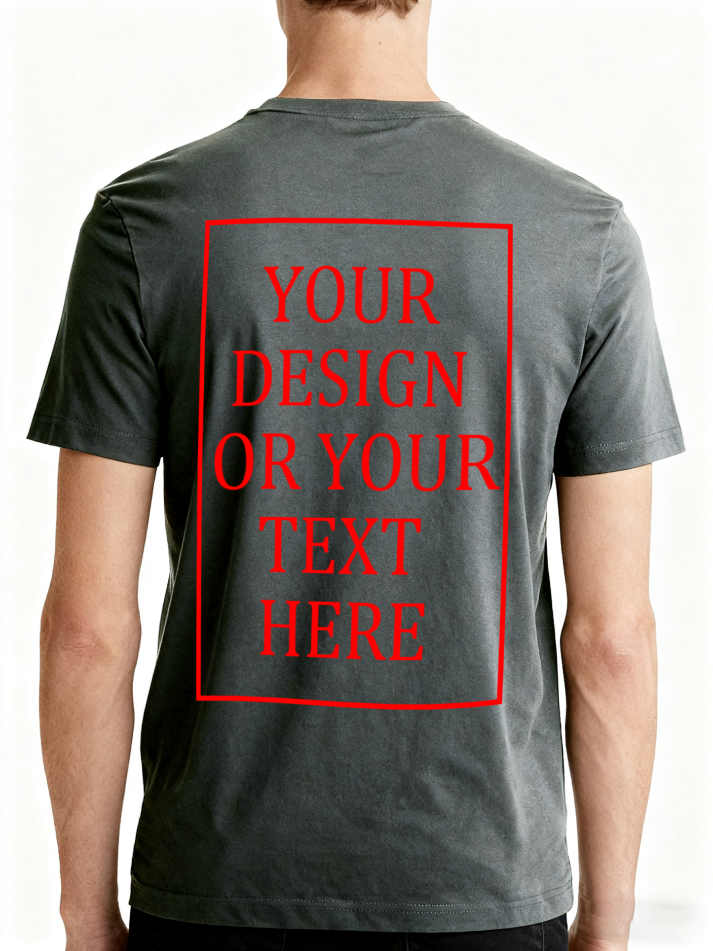 Men's Custom Short-Sleeve T-Shirt - Add Your Own Photo/Text Design