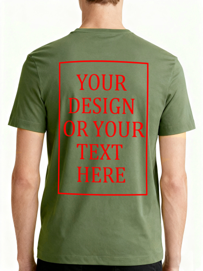 Men's Custom Short-Sleeve T-Shirt - Add Your Own Photo/Text Design