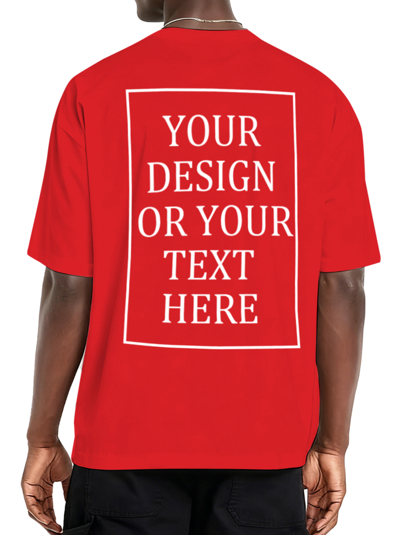Men's Custom Short-Sleeve T-Shirt - Add Your Own Photo/Text Design