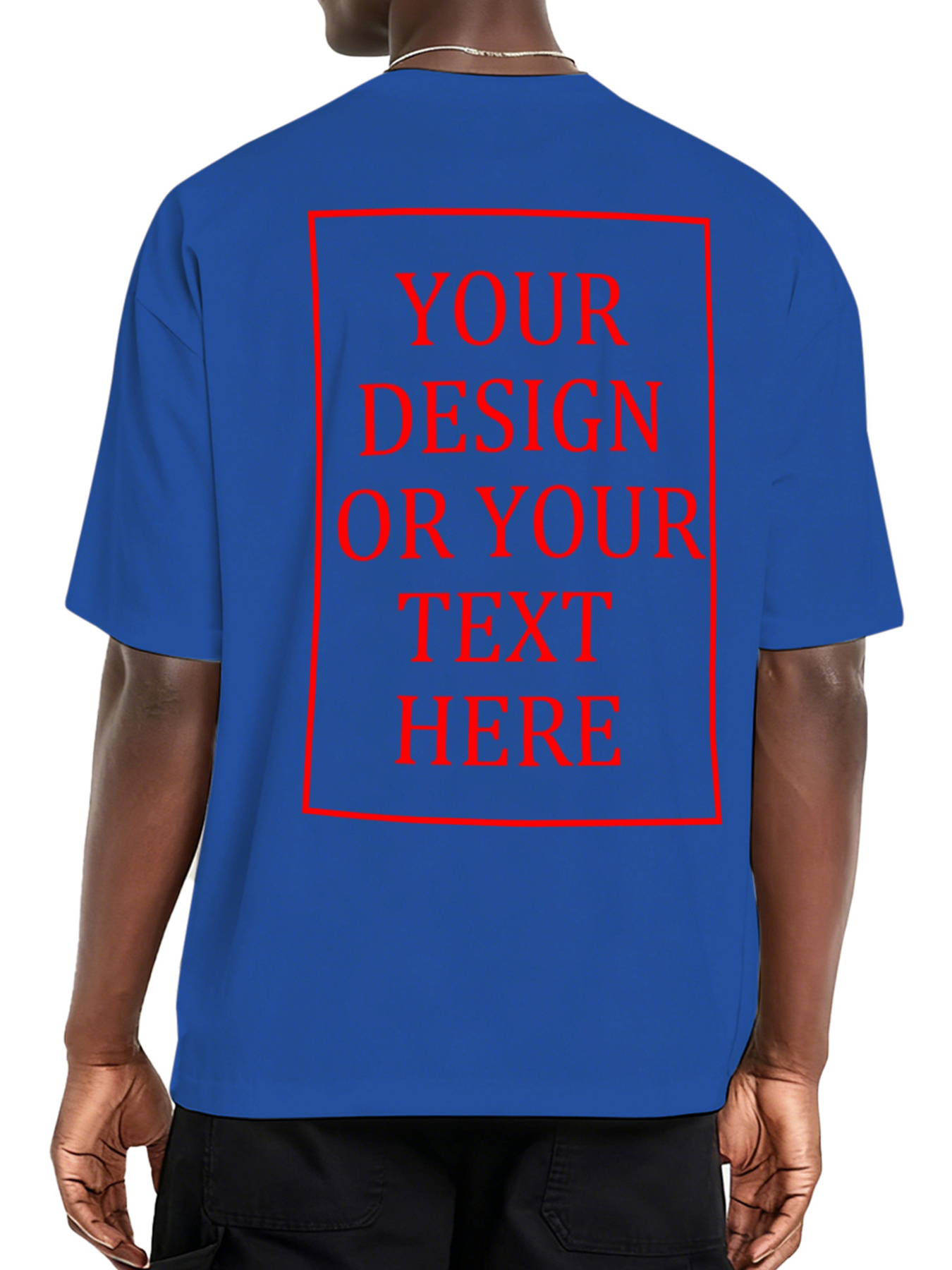 Men's Custom Short-Sleeve T-Shirt - Add Your Own Photo/Text Design