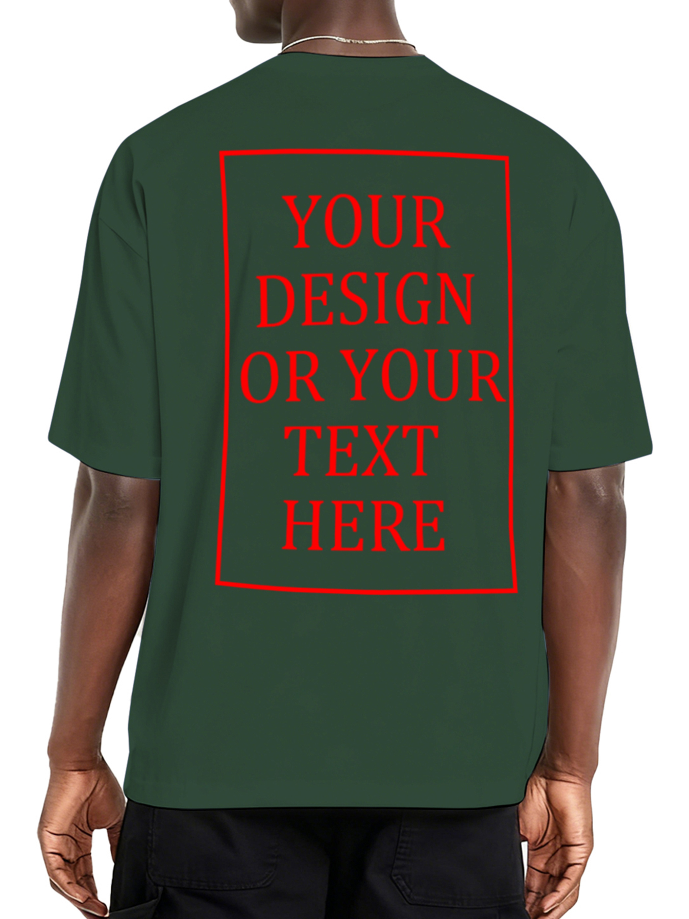Men's Custom Short-Sleeve T-Shirt - Add Your Own Photo/Text Design