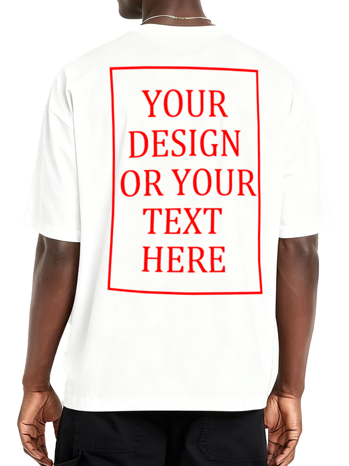 Men's Custom Short-Sleeve T-Shirt - Add Your Own Photo/Text Design