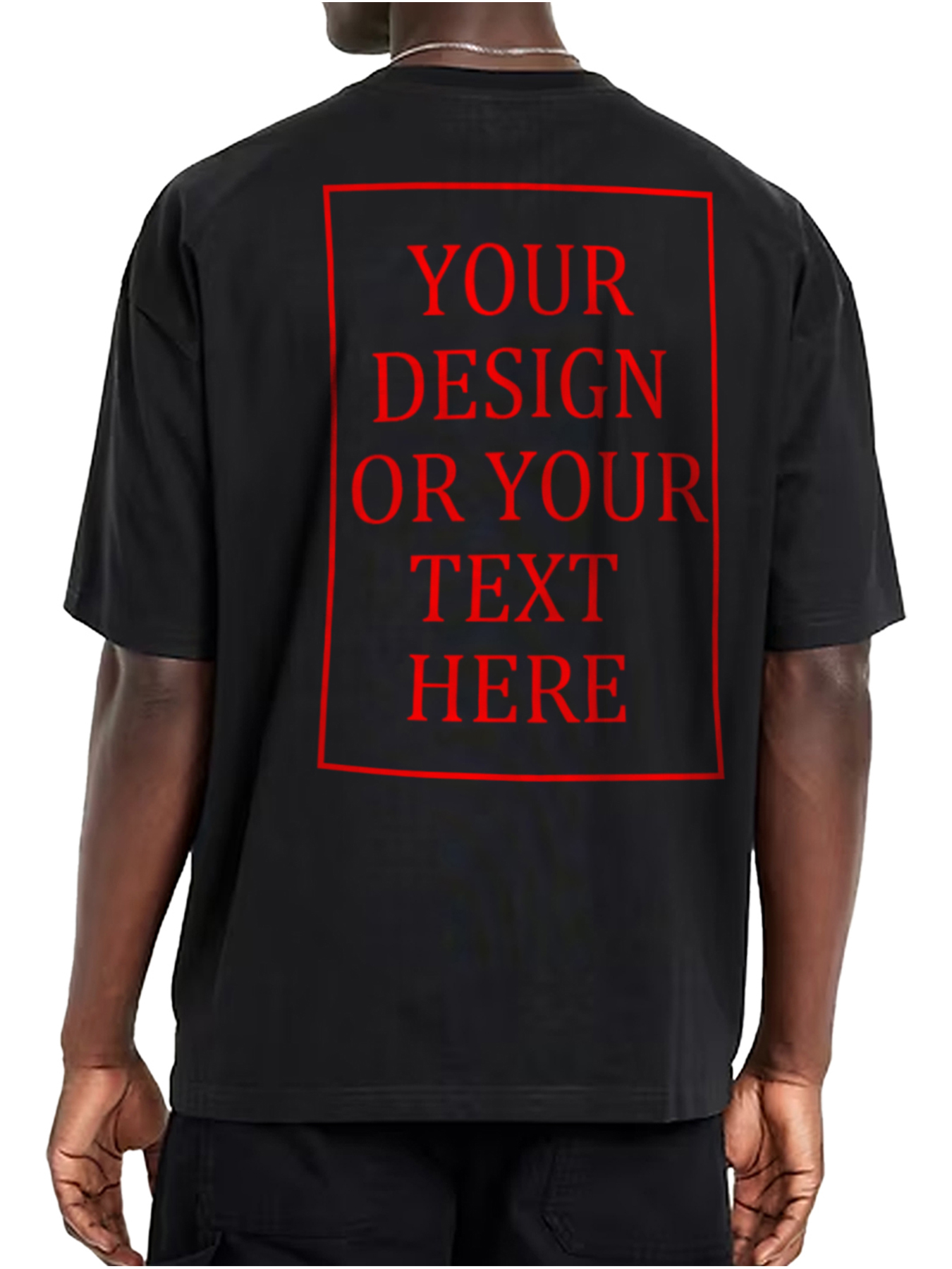 Men's Custom Short-Sleeve T-Shirt - Add Your Own Photo/Text Design
