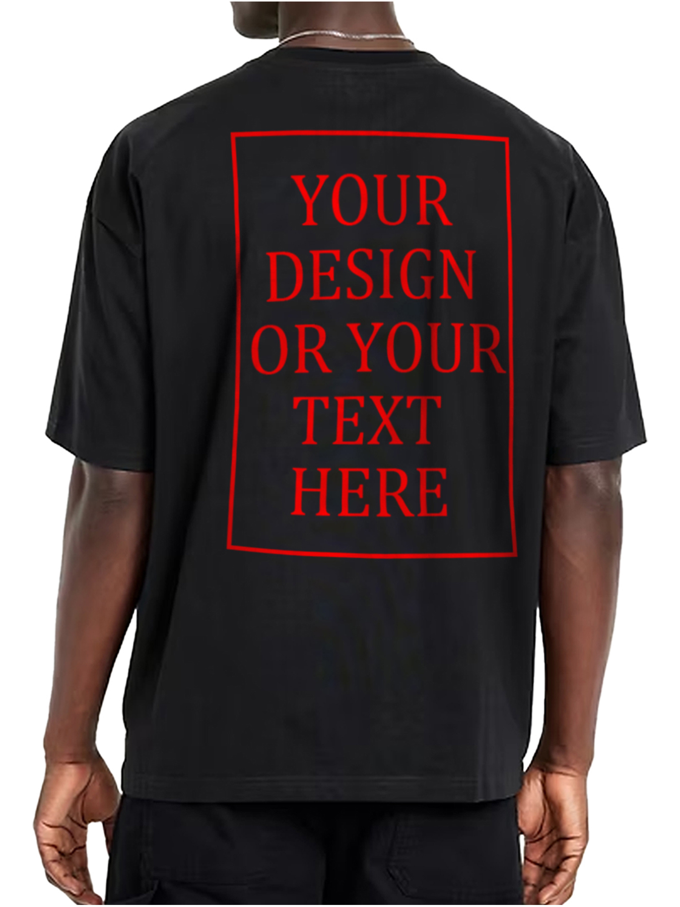 Men's Custom Short-Sleeve T-Shirt - Add Your Own Photo/Text Design