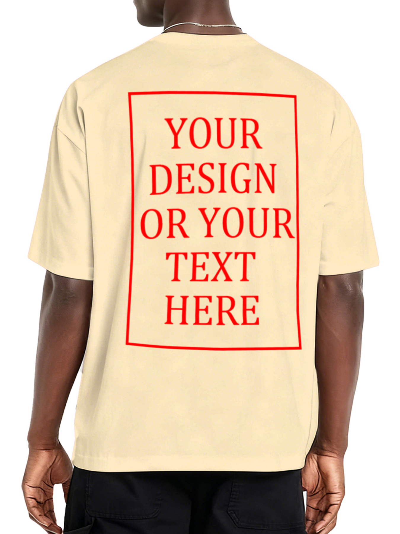 Men's Custom Short-Sleeve T-Shirt - Add Your Own Photo/Text Design