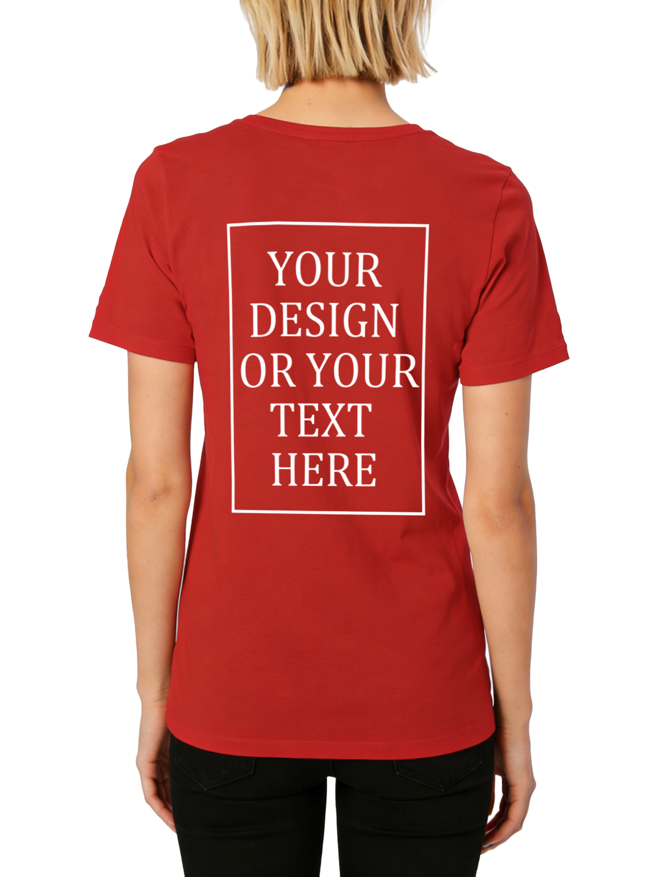 Women's Custom Short-Sleeve T-Shirt - Add Your Own Photo/Text Design