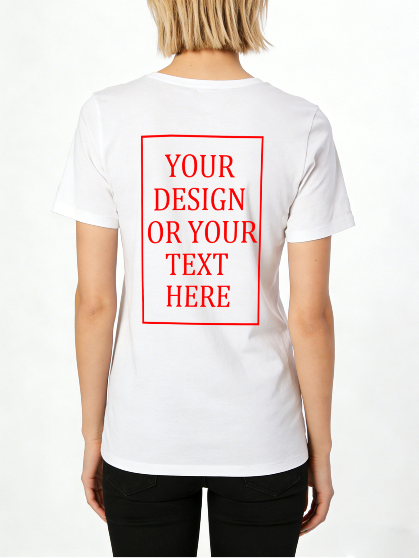 Women's Custom Short-Sleeve T-Shirt - Add Your Own Photo/Text Design