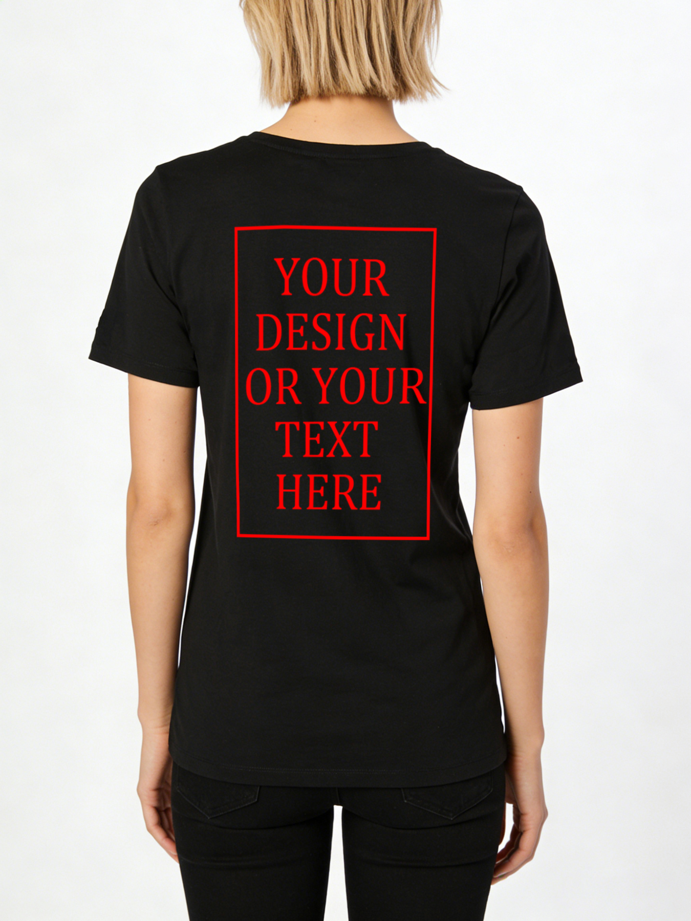 Women's Custom Short-Sleeve T-Shirt - Add Your Own Photo/Text Design