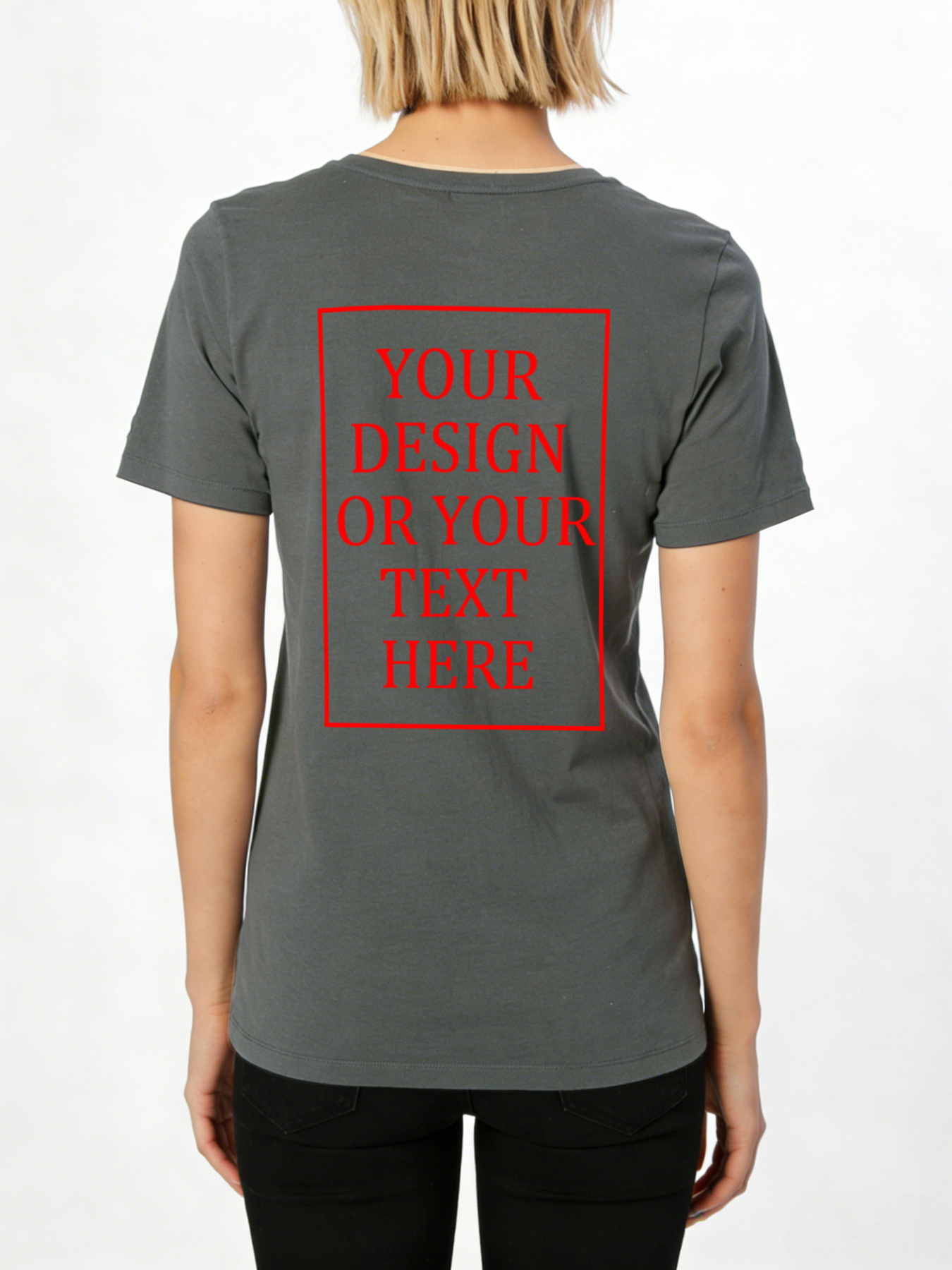 Women's Custom Short-Sleeve T-Shirt - Add Your Own Photo/Text Design