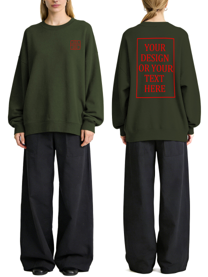 Women's Custom Hoodie - Add Your Own Photo/Text Double-Sided Design