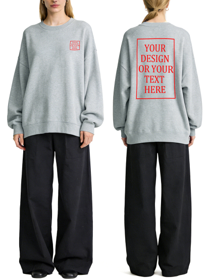 Women's Custom Hoodie - Add Your Own Photo/Text Double-Sided Design