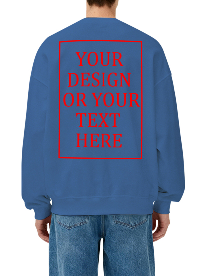 Men's Custom Crew Neck Sweatshirt - Add Your Own Photo/Text Design