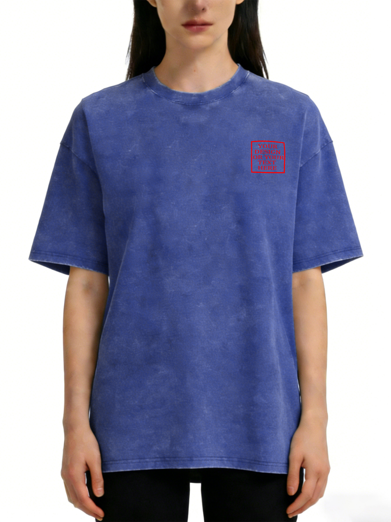 Women's Retro Washed Custom Short-Sleeve T-Shirt - Add Your Own Photo/Text Design