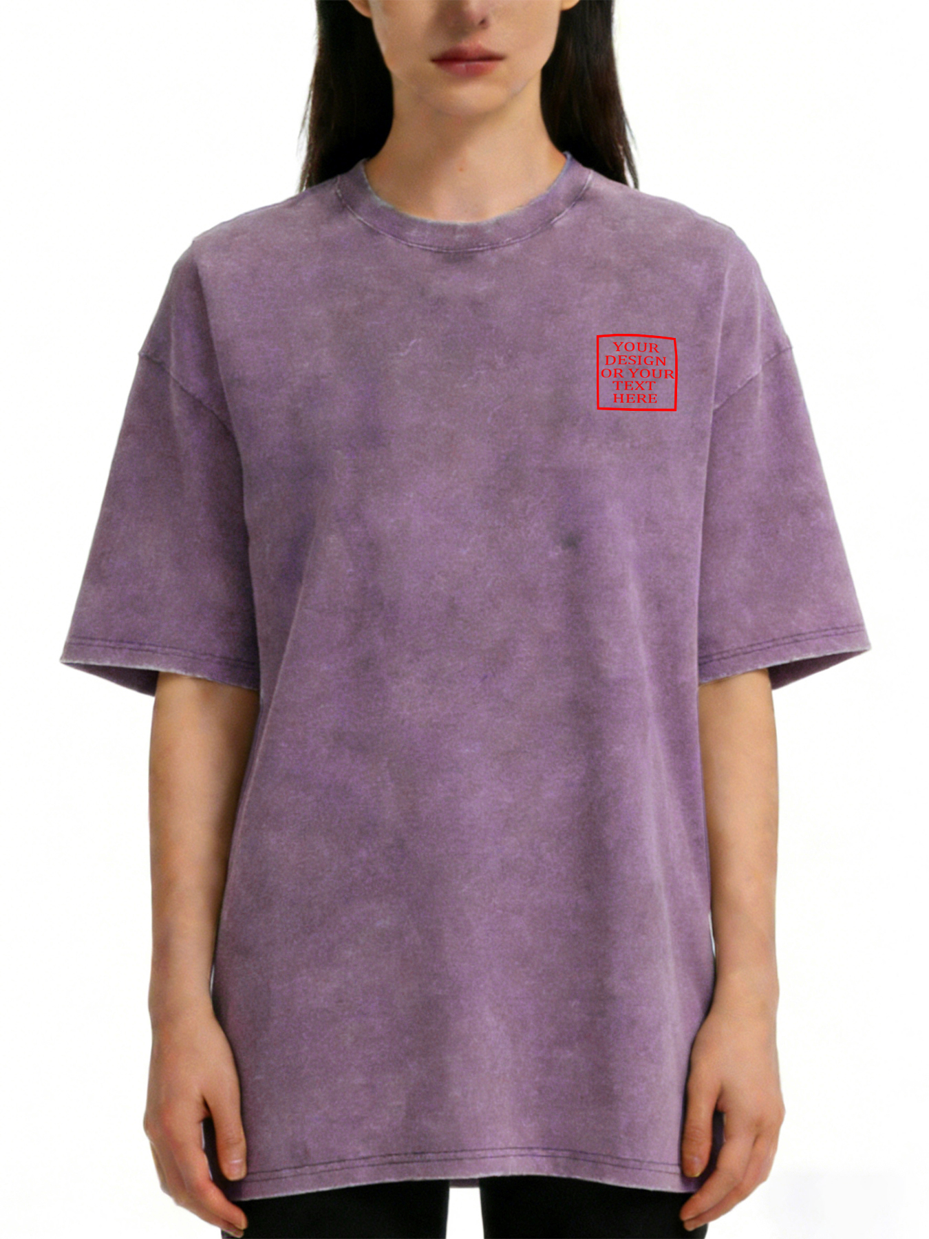 Women's Retro Washed Custom Short-Sleeve T-Shirt - Add Your Own Photo/Text Design