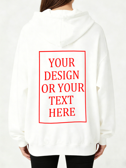 Women's Custom Hooded Sweatshirt - Add Your Own Photo/Text Design