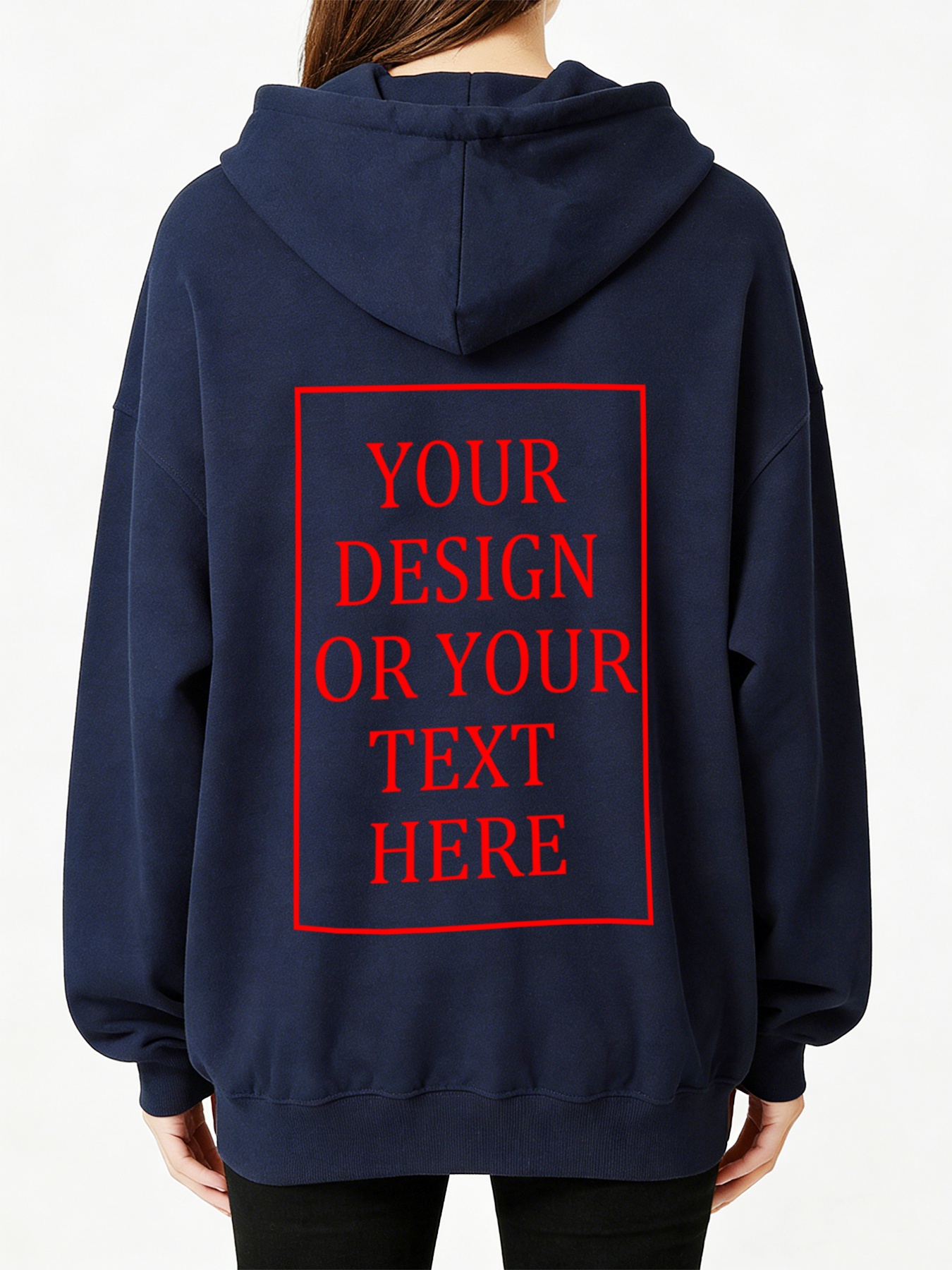 Women's Custom Hooded Sweatshirt - Add Your Own Photo/Text Design