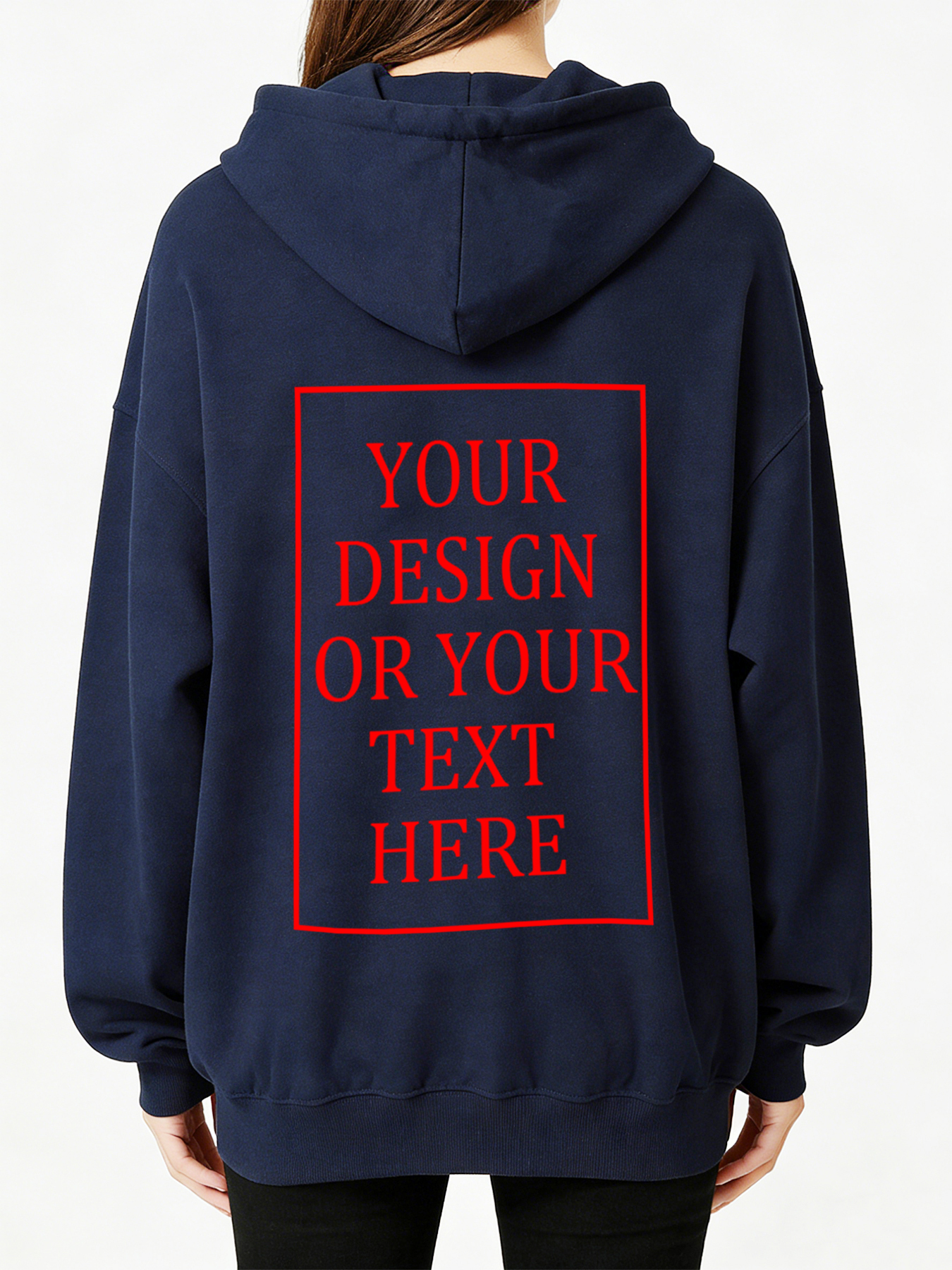 Women's Custom Hooded Sweatshirt - Add Your Own Photo/Text Design