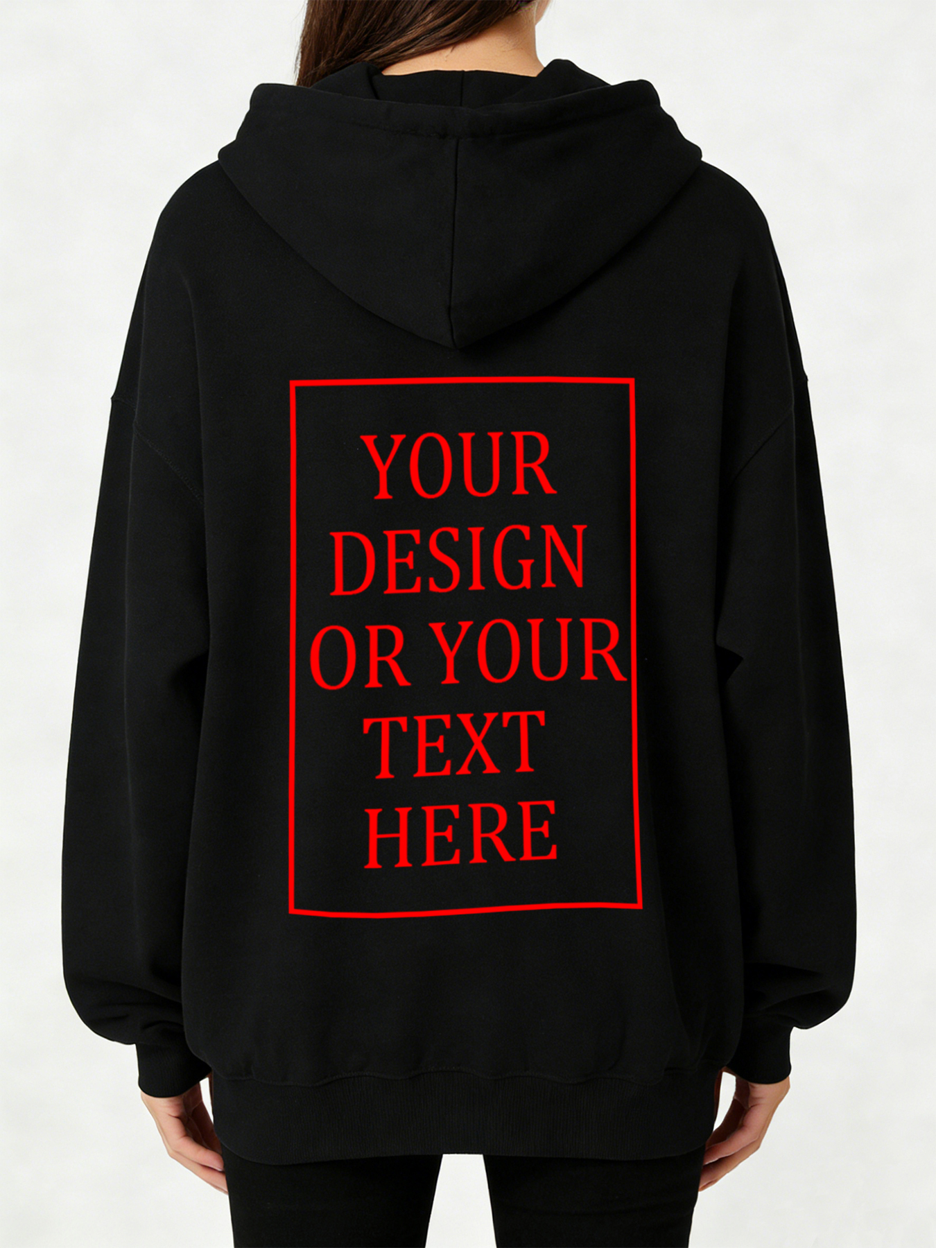 Women's Custom Hooded Sweatshirt - Add Your Own Photo/Text Design