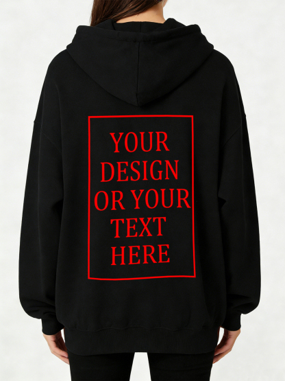 Women's Custom Hooded Sweatshirt - Add Your Own Photo/Text Design