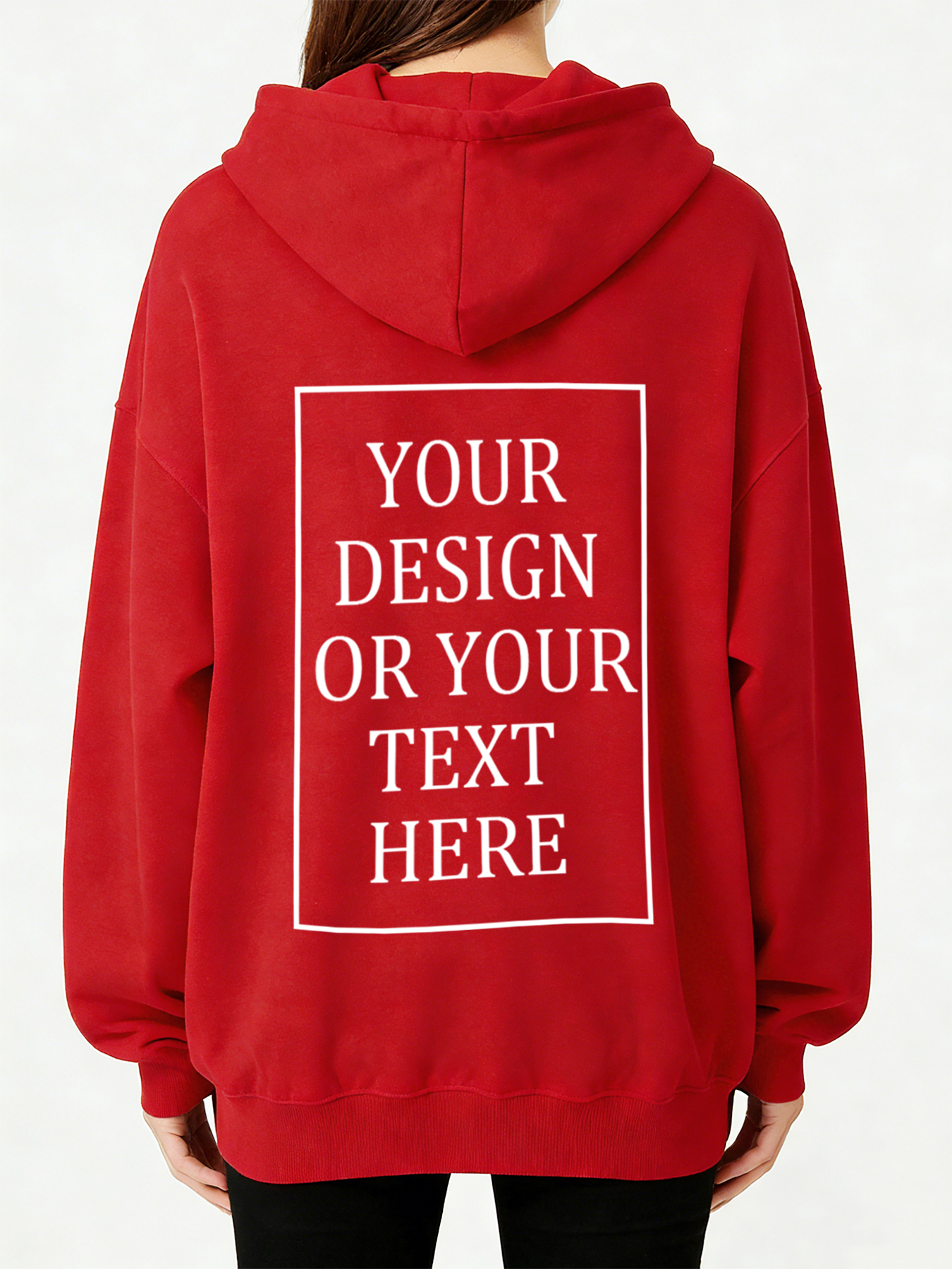 Women's Custom Hooded Sweatshirt - Add Your Own Photo/Text Design