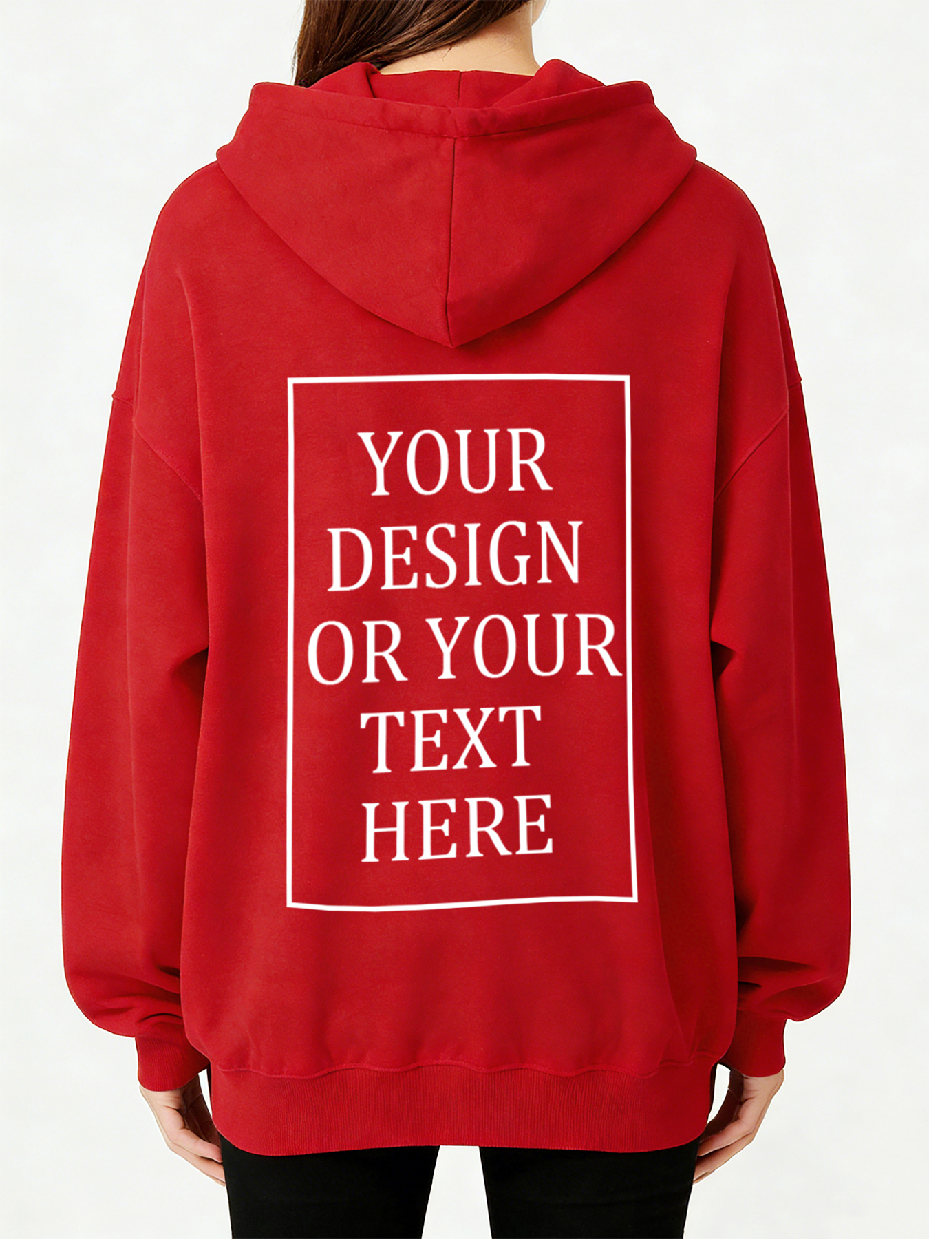 Women's Custom Hooded Sweatshirt - Add Your Own Photo/Text Design