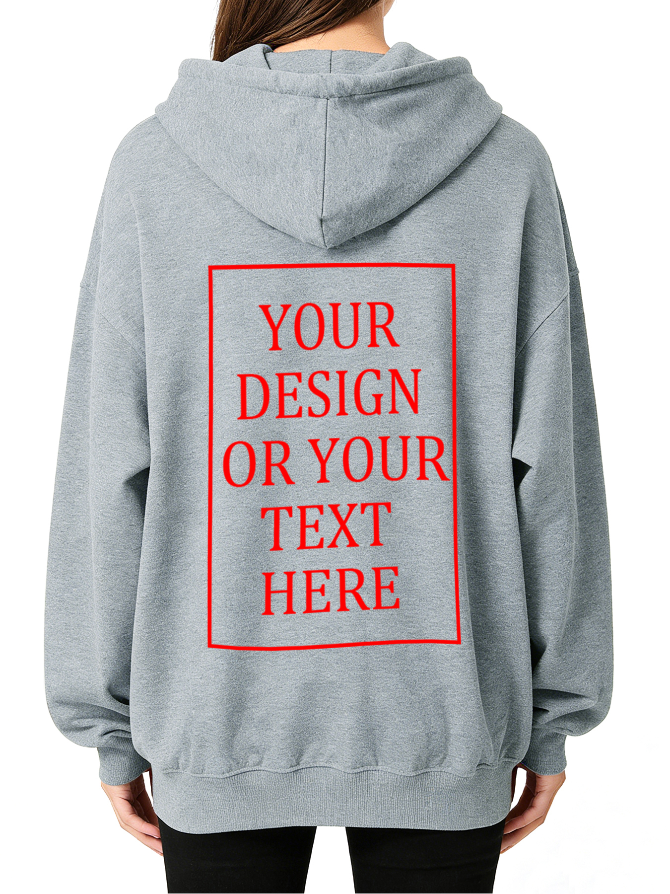 Women's Custom Hooded Sweatshirt - Add Your Own Photo/Text Design