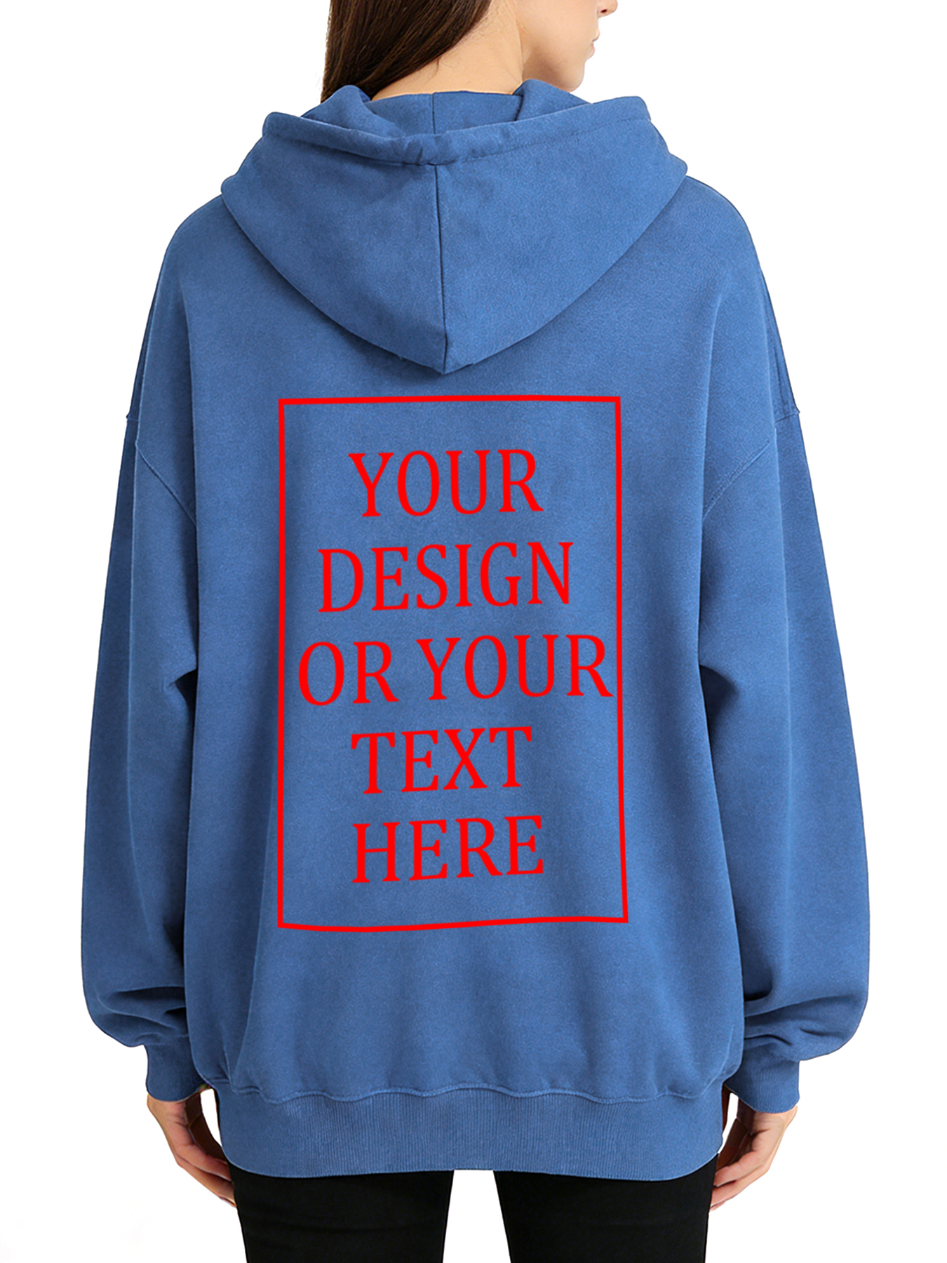 Women's Custom Hooded Sweatshirt - Add Your Own Photo/Text Design