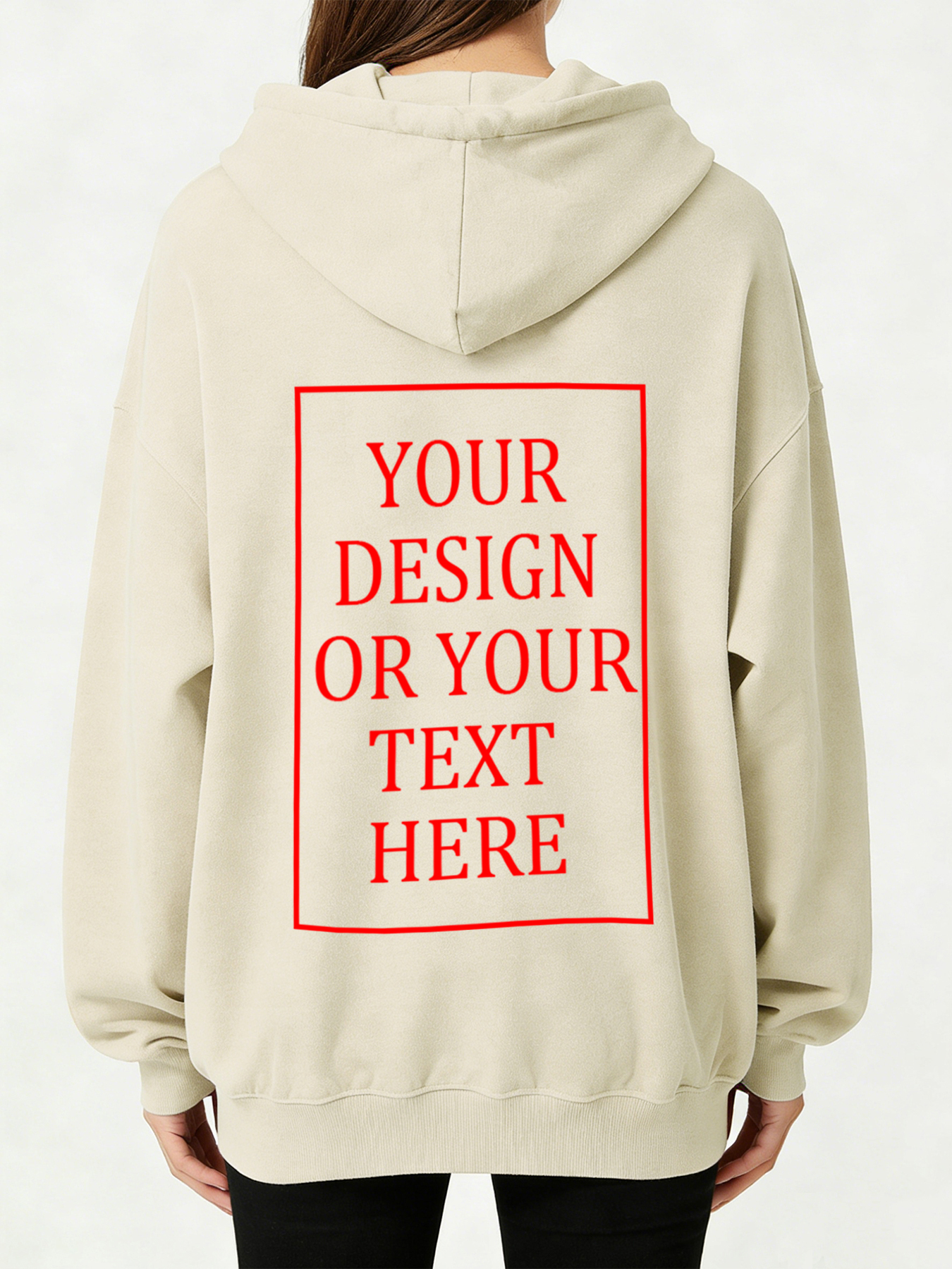 Women's Custom Hooded Sweatshirt - Add Your Own Photo/Text Design