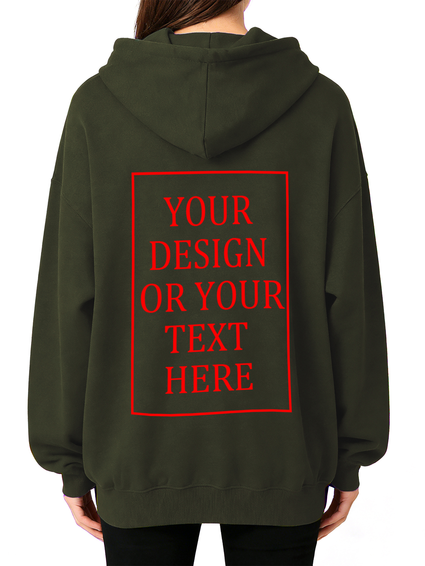 Women's Custom Hooded Sweatshirt - Add Your Own Photo/Text Design
