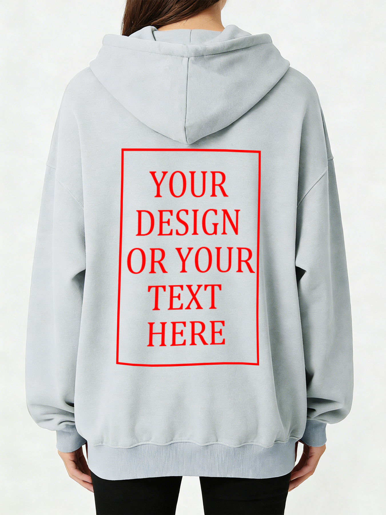 Women's Custom Hooded Sweatshirt - Add Your Own Photo/Text Design