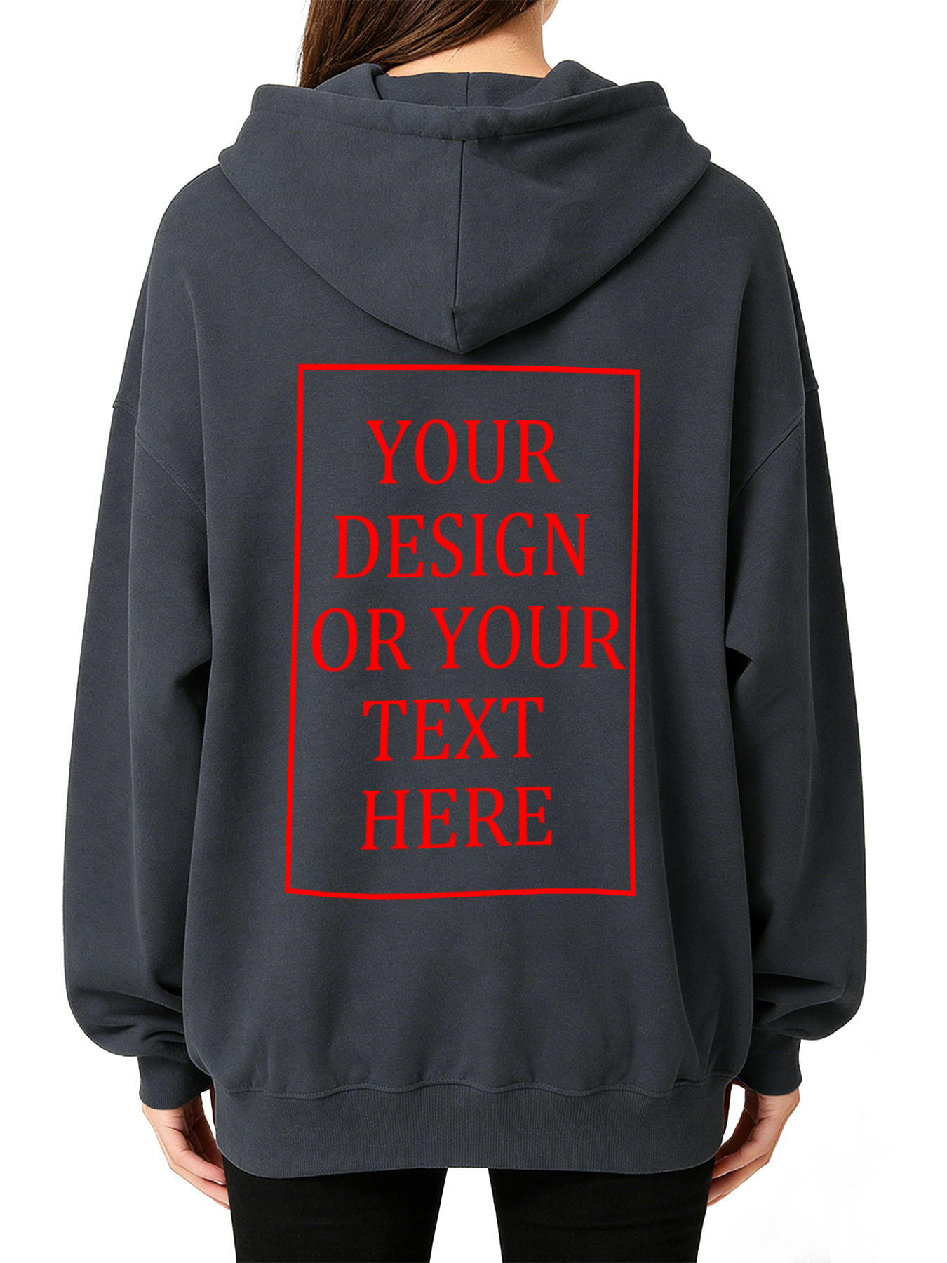 Women's Custom Hooded Sweatshirt - Add Your Own Photo/Text Design