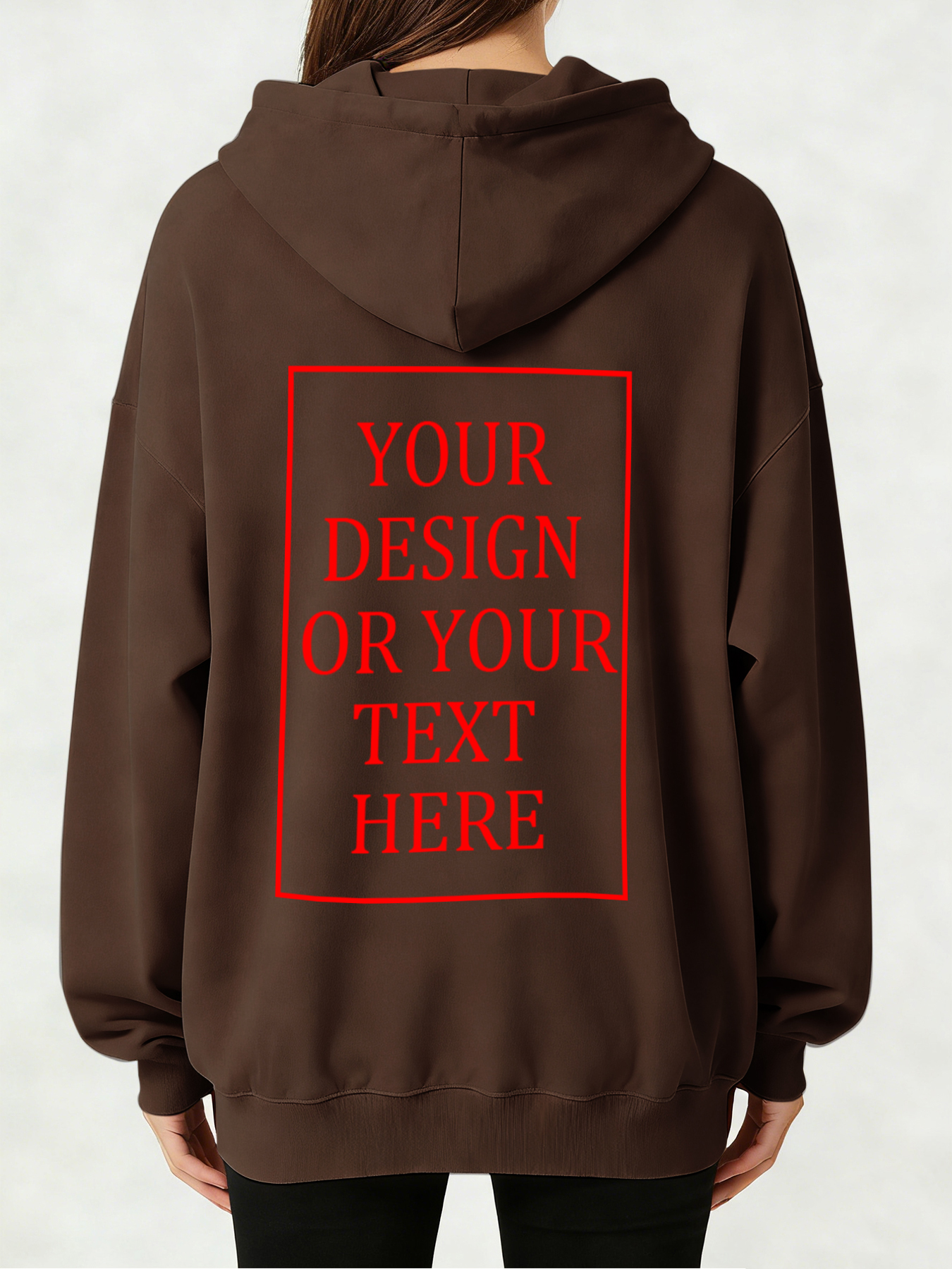 Women's Custom Hooded Sweatshirt - Add Your Own Photo/Text Design