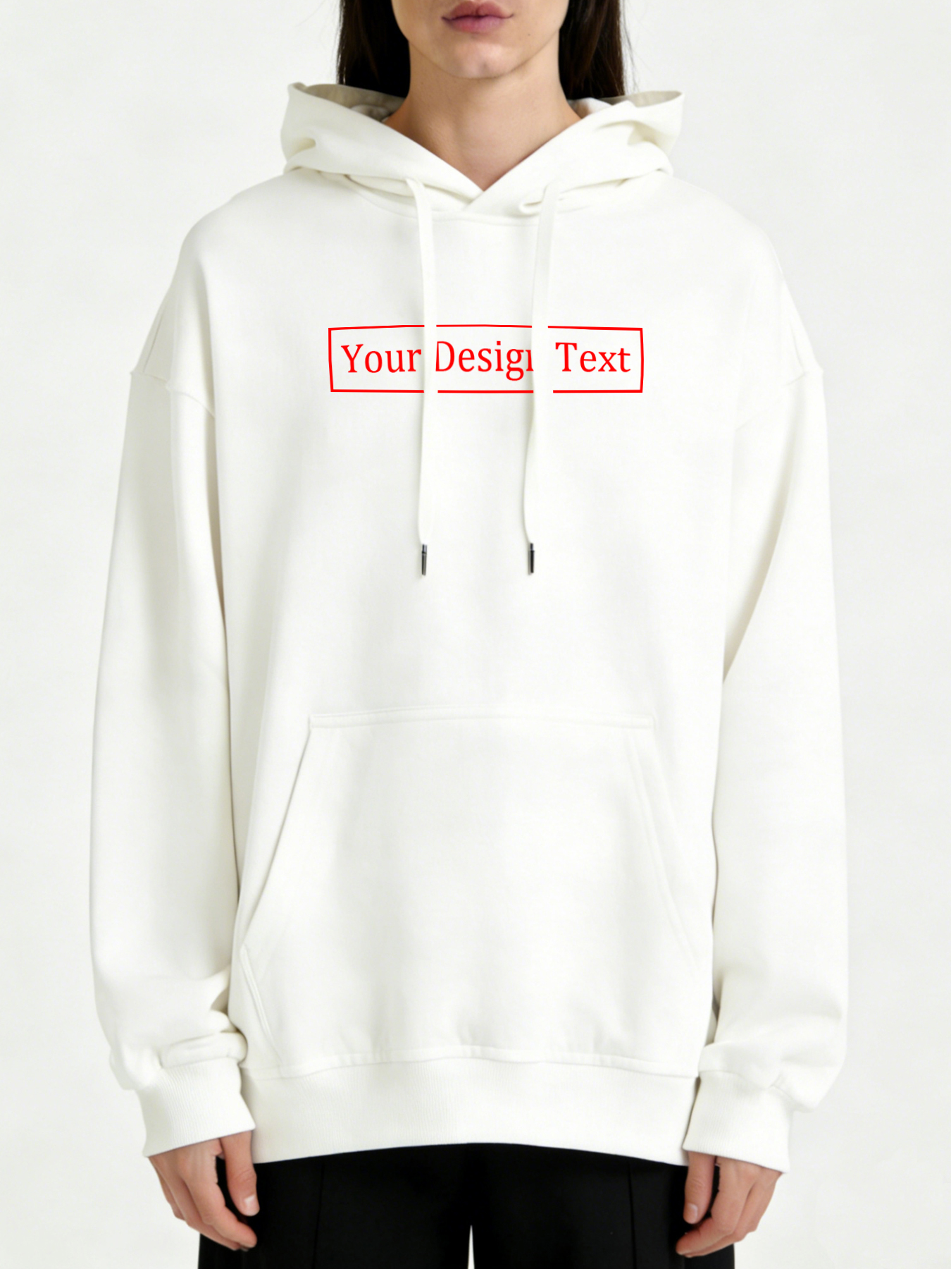 Women's Custom Hooded Sweatshirt - Add Your Own Text Design