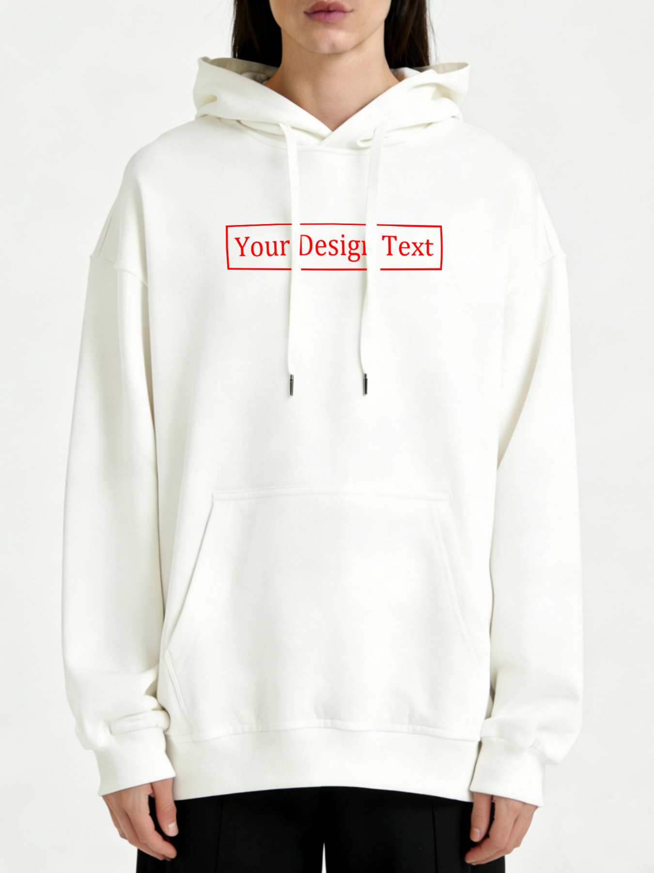 Women's Custom Hooded Sweatshirt - Add Your Own Text Design