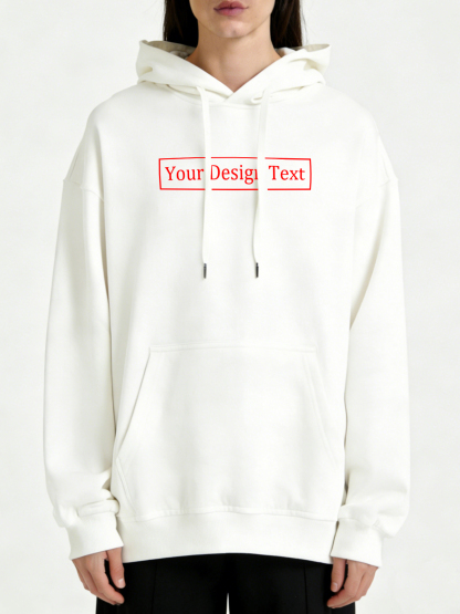 Women's Custom Hooded Sweatshirt - Add Your Own Text Design