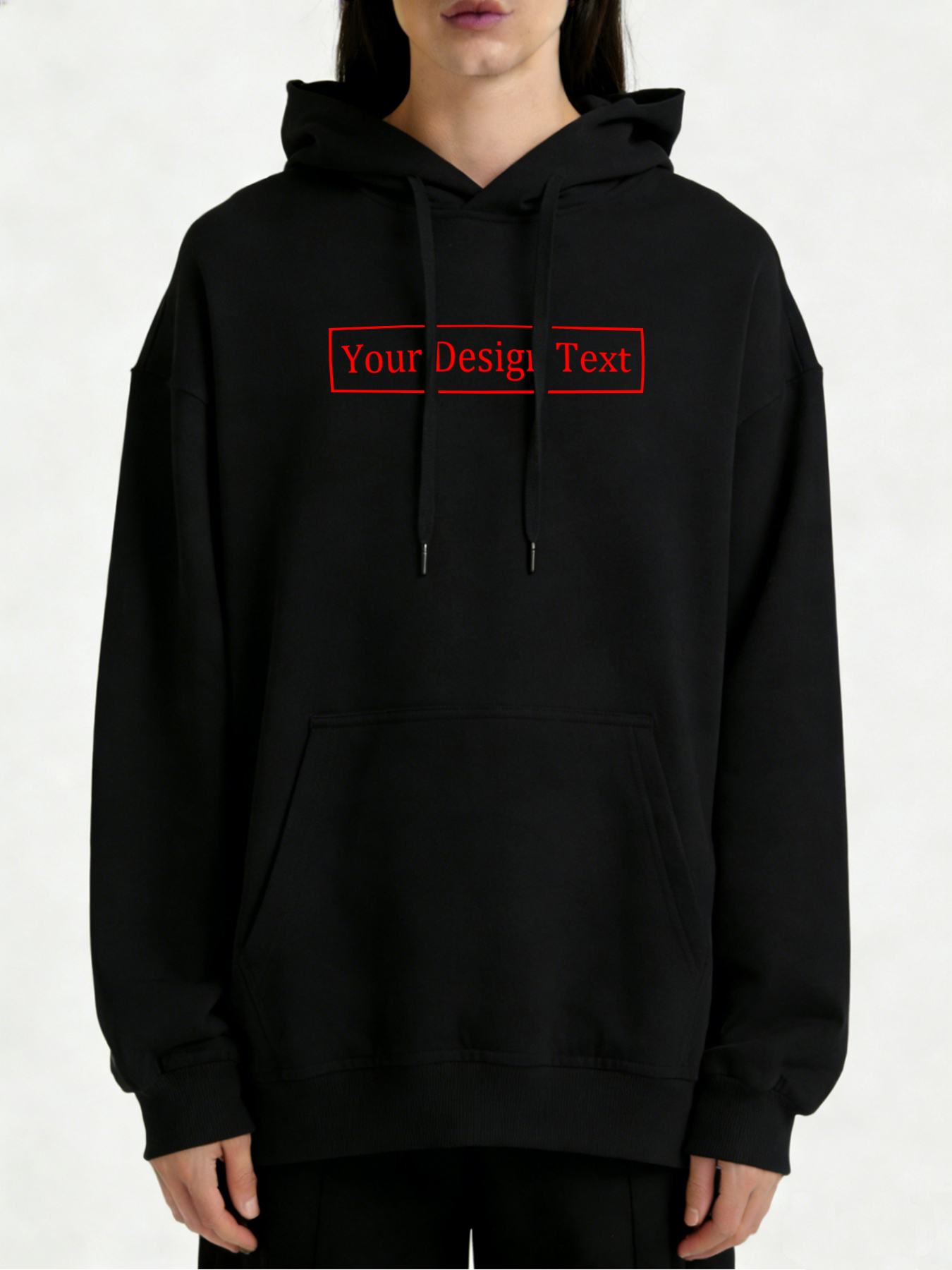 Women's Custom Hooded Sweatshirt - Add Your Own Text Design