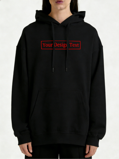 Women's Custom Hooded Sweatshirt - Add Your Own Text Design