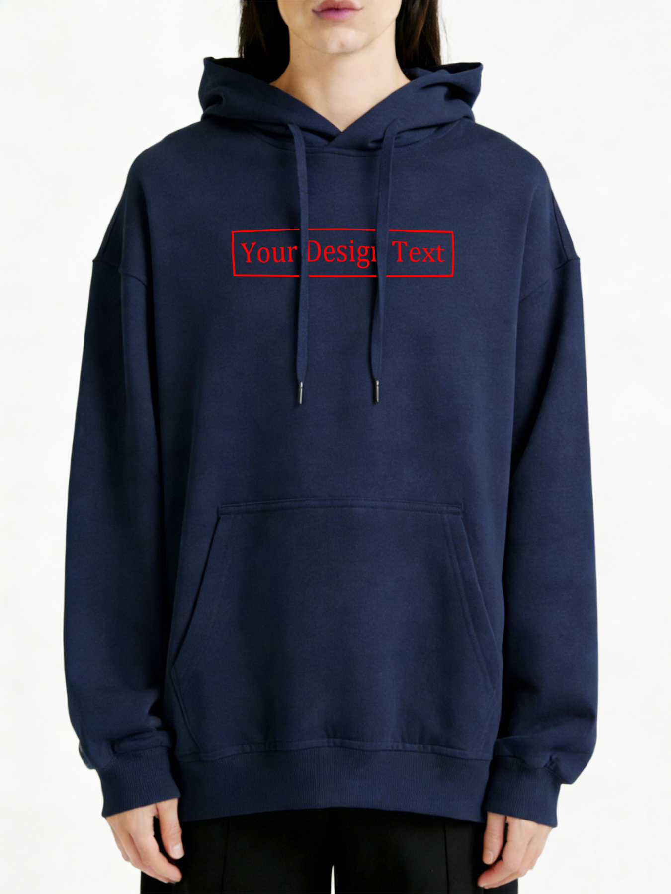 Women's Custom Hooded Sweatshirt - Add Your Own Text Design
