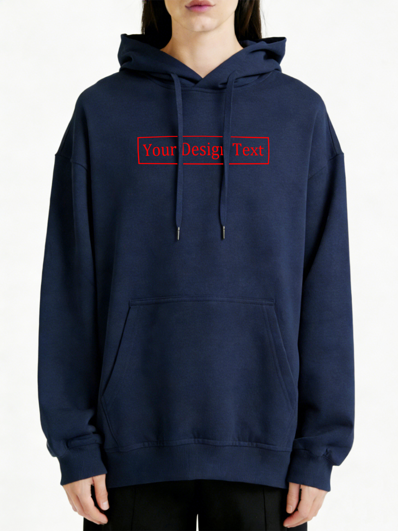 Women's Custom Hooded Sweatshirt - Add Your Own Text Design